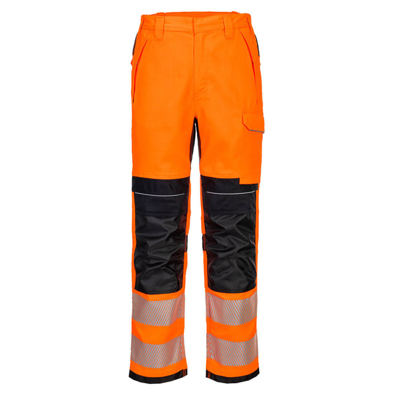 Portwest - Pantalon de travail résistant à la flamme en Modaflame PW3 haute visibilité classe 2