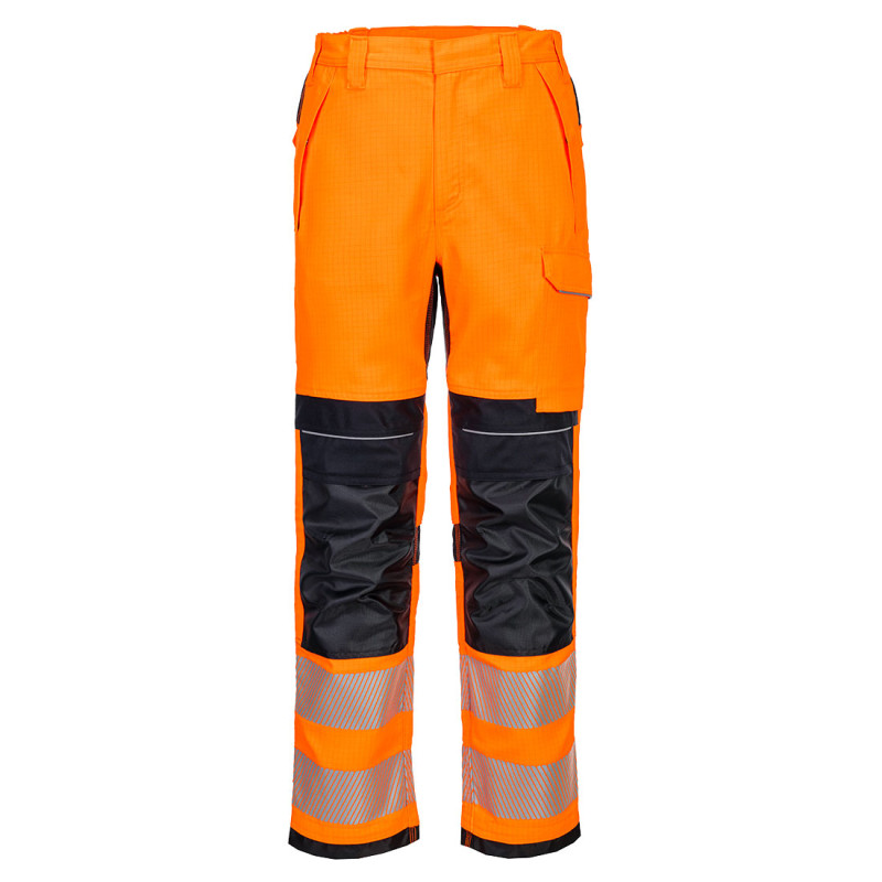 Portwest - Pantalon de travail résistant à la flamme en Modaflame PW3 haute visibilité classe 2