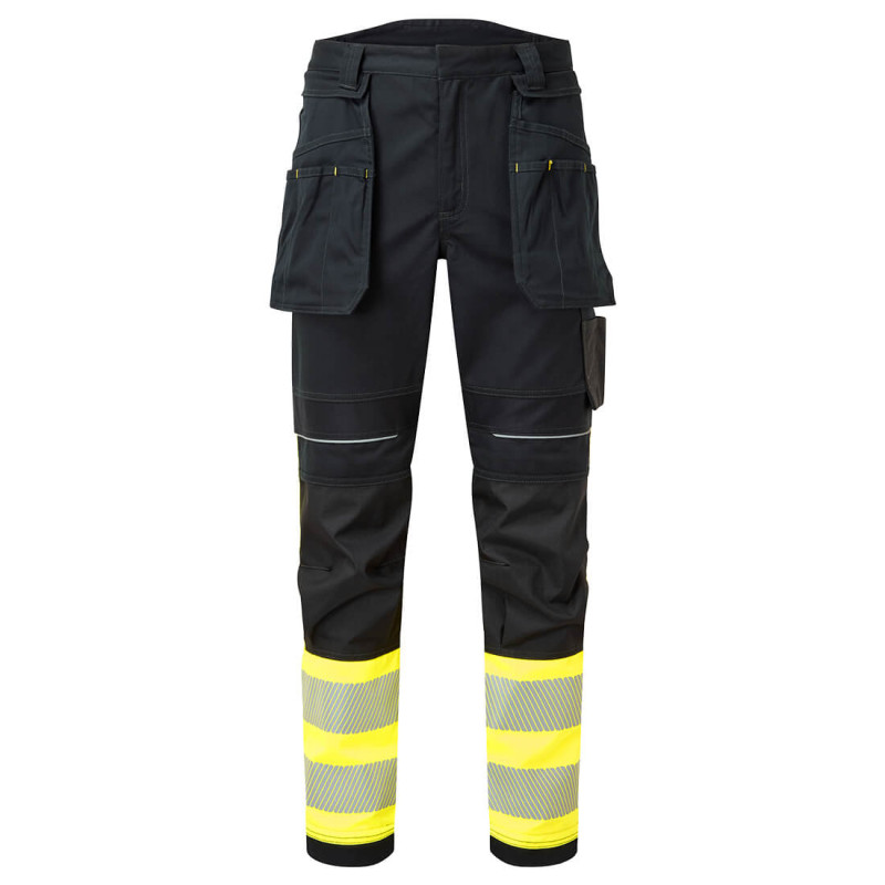 Portwest - Pantalon de travail résistant à la flamme en Modaflame poches holster PW3 haute visibilité classe 1