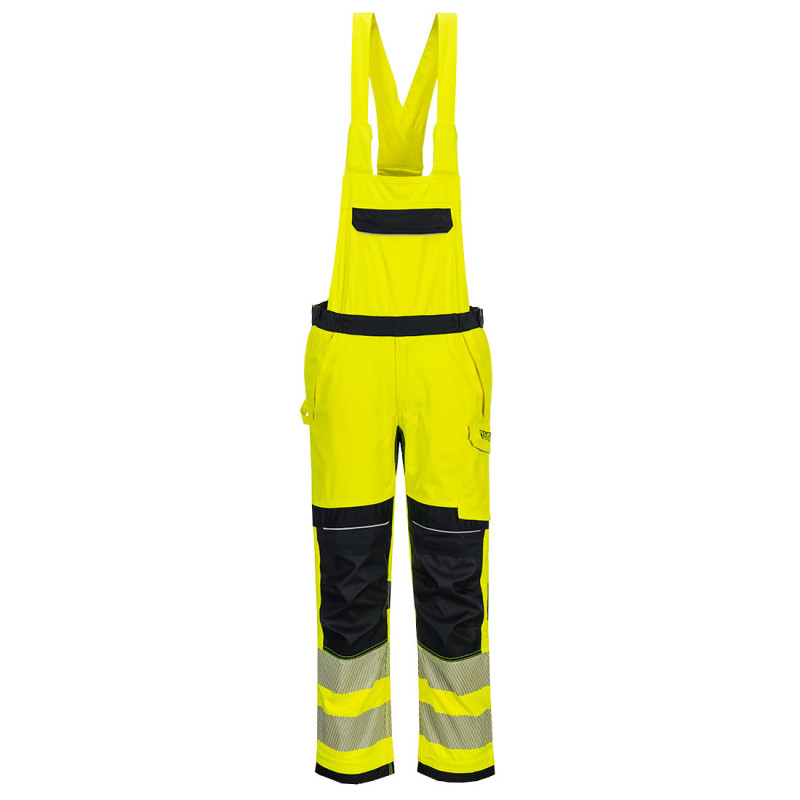 Portwest - Cotte à bretelles anti-flamme avec tissu Modaflame PW3 haute visibilité classe 2