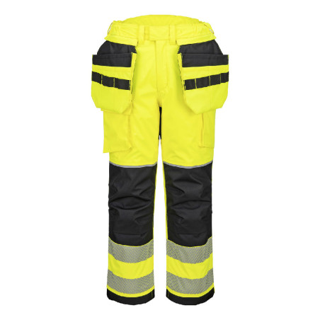 Portwest - Pantalon de pluie pour l'hiver anti-flamme avec tissu Modaflame poches Holster PW3 haute visibilité classe 2