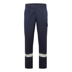 Portwest - Pantalon de travail ignifugé avec tissu Bizflame et bandes réfléchissantes