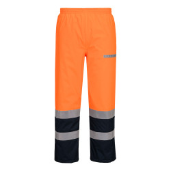 Portwest - Pantalon de travail d'hiver imperméable anti-flamme avec tissu Bizflame haute visibilité classe 2