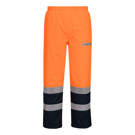 Portwest - Pantalon de travail d'hiver imperméable anti-flamme avec tissu Bizflame haute visibilité classe 2
