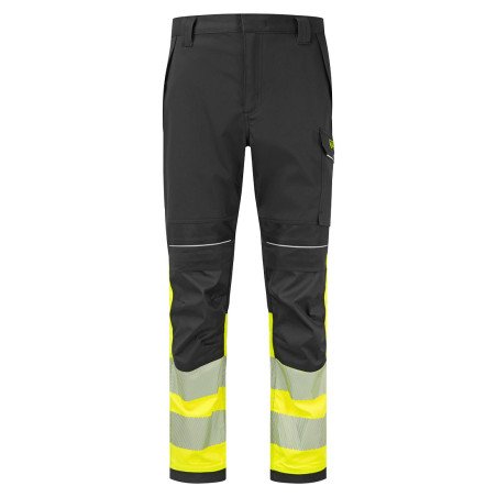 Portwest - Pantalon de travail en Modaflame PW3 jaune et noir haute visibilité classe 1