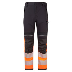 Portwest - Pantalon de travail en Modaflame PW3 orange et noir haute visibilité classe 1