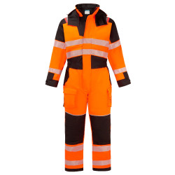 Portwest - Combinaison de travail multirisques chaude en Modaflame PW3 haute visibilité classe 3
