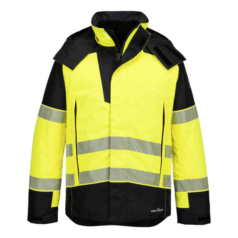 Portwest - Parka résistante à la flame en Modaflame PW3 haute visibilité classe 3