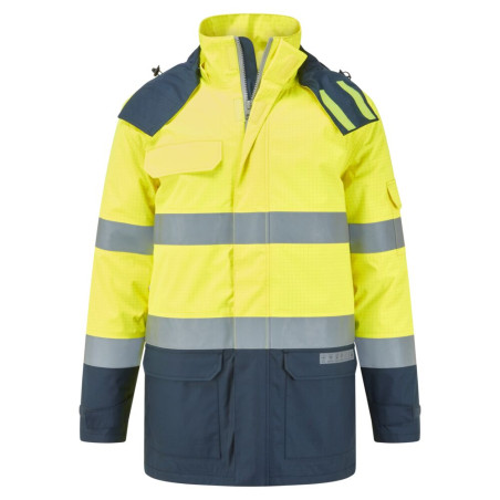 Portwest - Parka longue résistante à la flamme en Bizflame haute visibilité classe 3