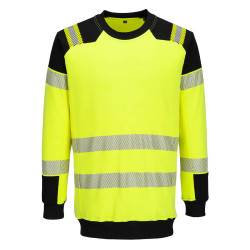 Portwest - Sweat-shirt résistant à la flamme en Modaflame jaune et noir PW3
