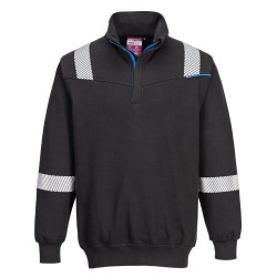 Portwest - Sweat-shirt résistant à la flamme en Modaflame noir WX3