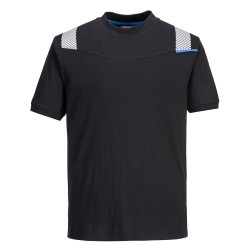 Portwest - Tee-shirt manches courtes résistant à la flamme en Modaflame noir WX3