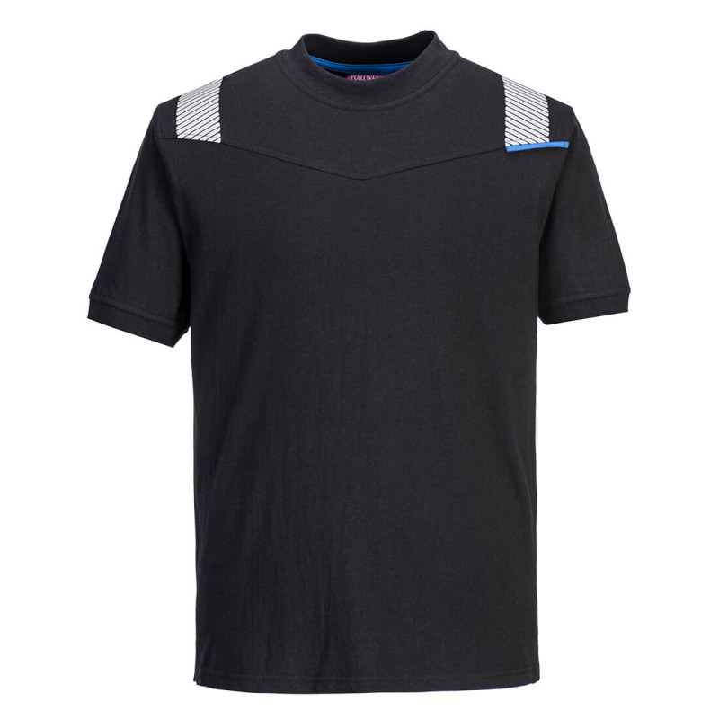 Portwest - Tee-shirt manches courtes résistant à la flamme en Modaflame noir WX3
