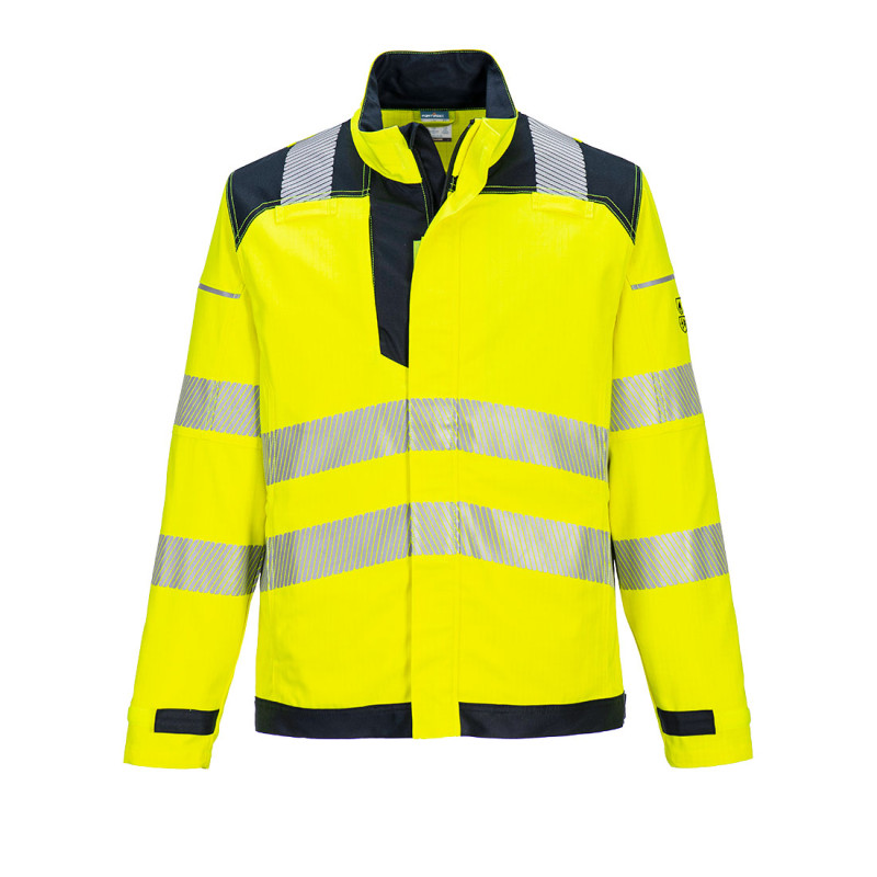 Portwest - Veste de travail bicolore en Modaflame PW3 haute visibilité classe 3
