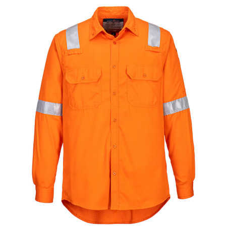 Portwest - Chemise manches longues légère antistatiques fermeture à boutons