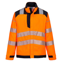 Portwest - Veste de travail bicolore avec aération dorsale en Modaflame PW3 haute visibilité classe 3