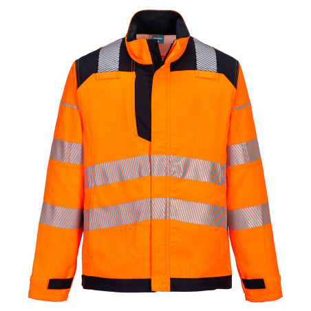 Portwest - Veste de travail bicolore avec aération dorsale en Modaflame PW3 haute visibilité classe 3