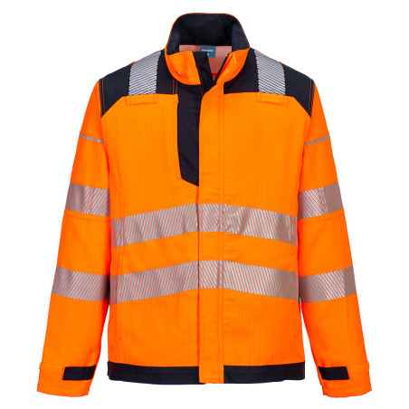 Portwest - Veste de travail bicolore avec aération dorsale en Modaflame PW3 haute visibilité classe 3