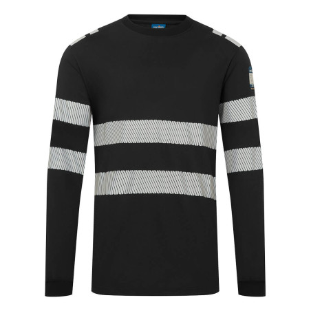Portwest - Tee-shirt manches longues en Modaflame léger bandes réfléchissantes PW3