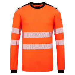 Portwest - Tee-shirt manches longues en Modaflame léger PW3 haute visibilité classe 3