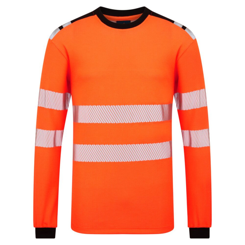 Portwest - Tee-shirt manches longues en Modaflame léger PW3 haute visibilité classe 3