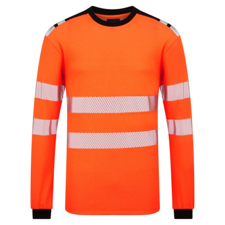 Portwest - Tee-shirt manches longues en Modaflame léger PW3 haute visibilité classe 3