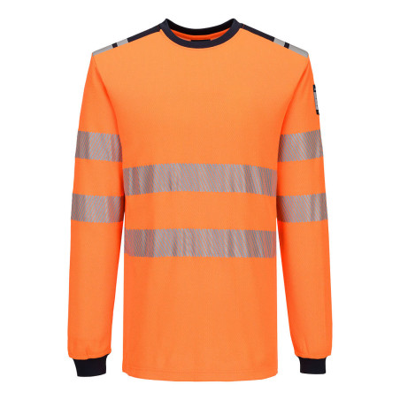 Portwest - Tee-shirt manches longues en Modaflame léger PW3 haute visibilité classe 3