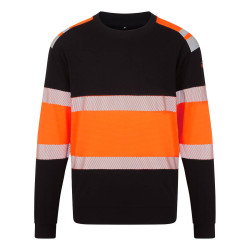 Portwest - Sweat-shirt bicolore en Modaflame PW3 haute visibilité orange et noir classe 1