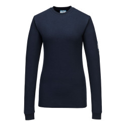 Portwest - Tee-shirt manches longues pour femmes en Modaflame haute qualité bleu foncé