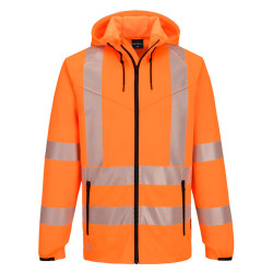 Portwest - Sweat-shirt zippé à capuche en poly-coton moderne KX3 haute visibilité classe 2 ou 3