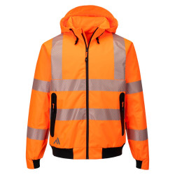 Portwest - Blouson de pluie imperméable tissu ripstop KX3 haute visibilité classe 2 ou 3