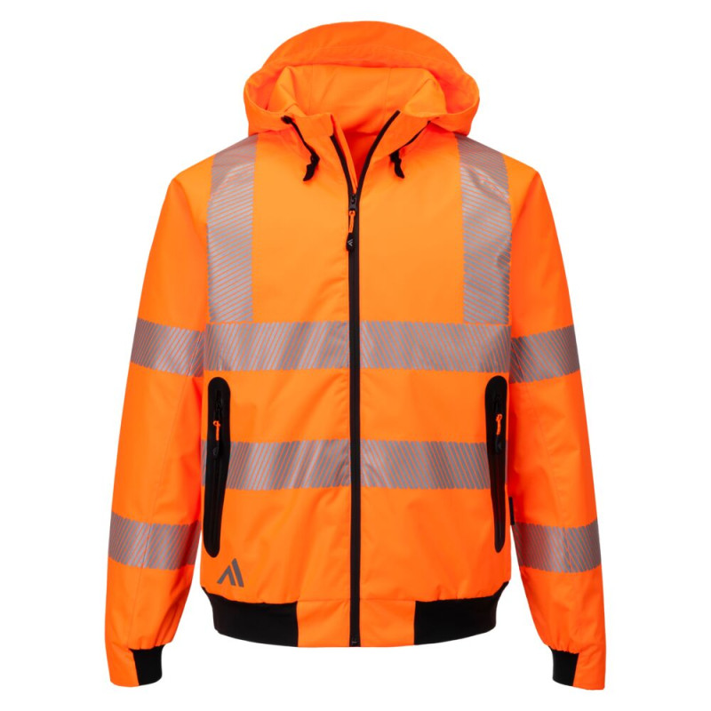 Portwest - Blouson de pluie imperméable tissu ripstop KX3 haute visibilité classe 2 ou 3