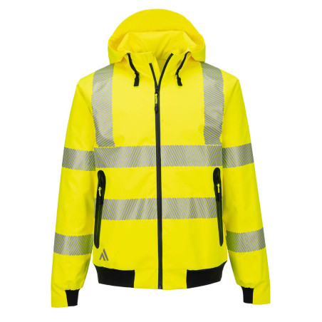 Portwest - Blouson de pluie imperméable tissu ripstop KX3 haute visibilité classe 2 ou 3