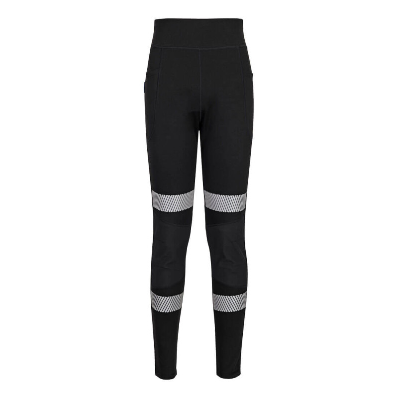 Portwest - Legging de travail stretch pour femmes en tissu ripstop avec bandes réfléchissantes KX3