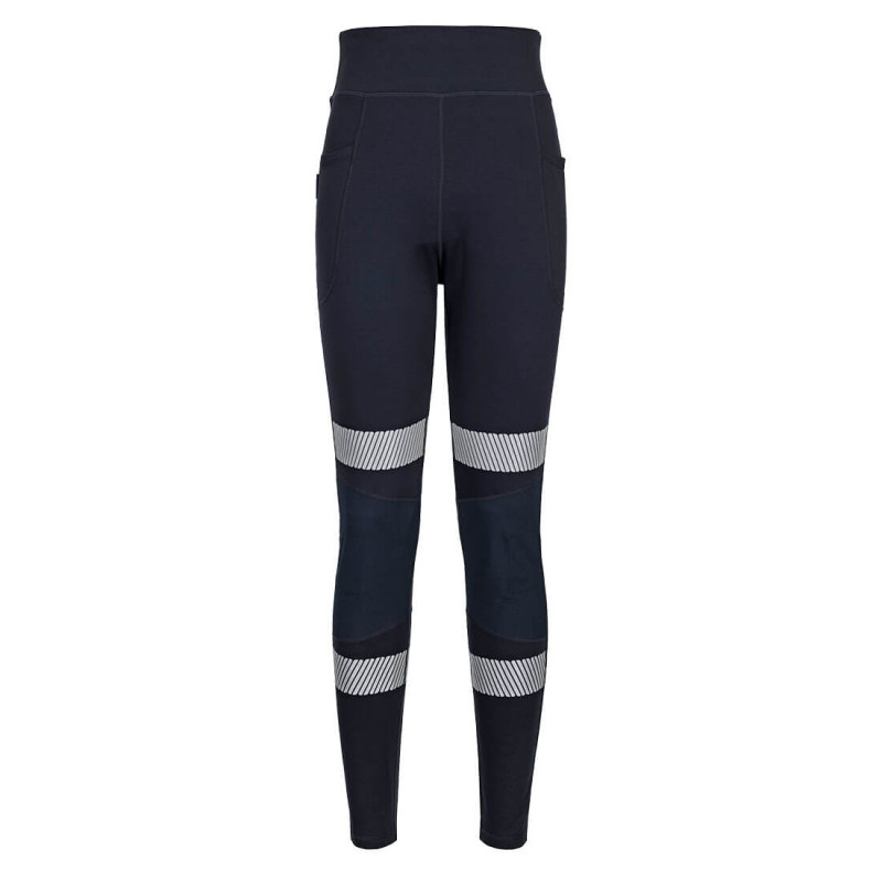 Portwest - Legging de travail stretch pour femmes en tissu ripstop avec bandes réfléchissantes KX3