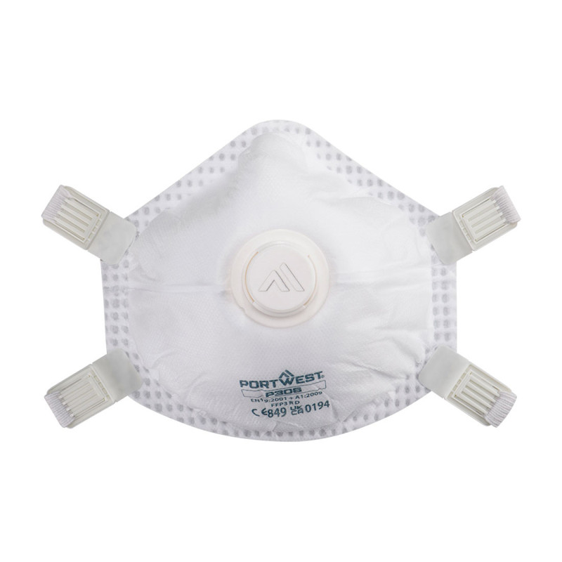 Portwest - Masques respiratoires jetables à valve Dolomite réutilisables FFP3 (Pack de 5)
