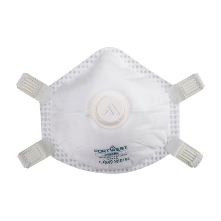 Portwest - Masques respiratoires jetables à valve Dolomite réutilisables FFP3 (Pack de 5)