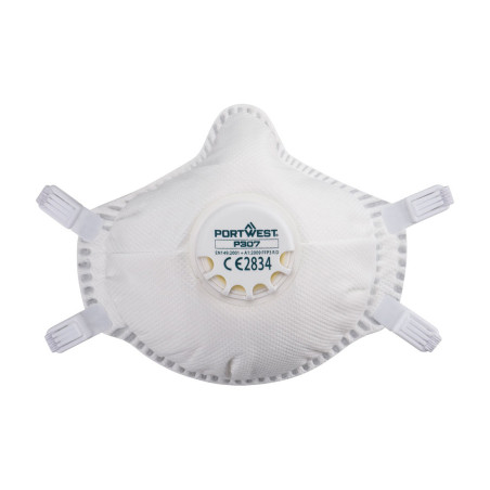 Portwest - Masques respiratoires jetables Ultimate à valve Dolomite réutilisables FFP3 (Pack de 5)