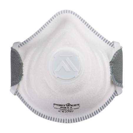 Portwest - Masques respiratoires jetables faible résistance à soupape Dolomite FFP3 (Pack de 10)