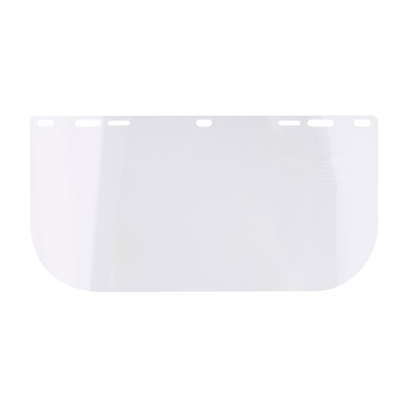 Portwest - Visière plate transparente en polycarbonate pour utilisation avec les porte-visières PS58 ou PF02