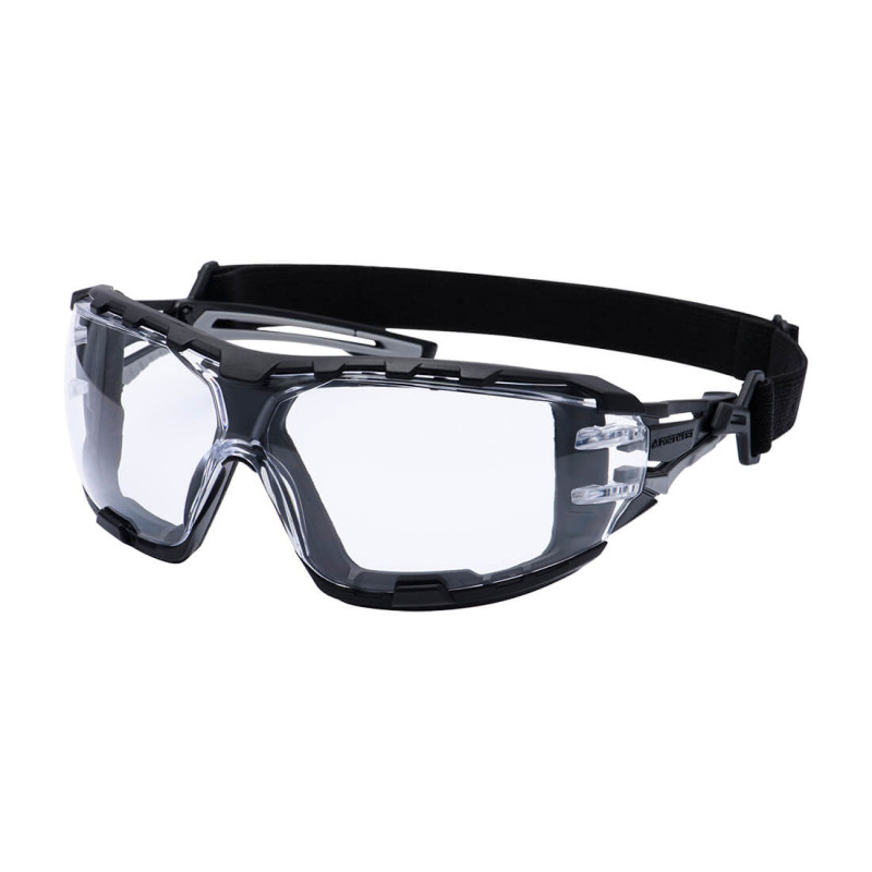 Portwest - lunettes de protection Wrap around Pro avec joint et sangle arrière