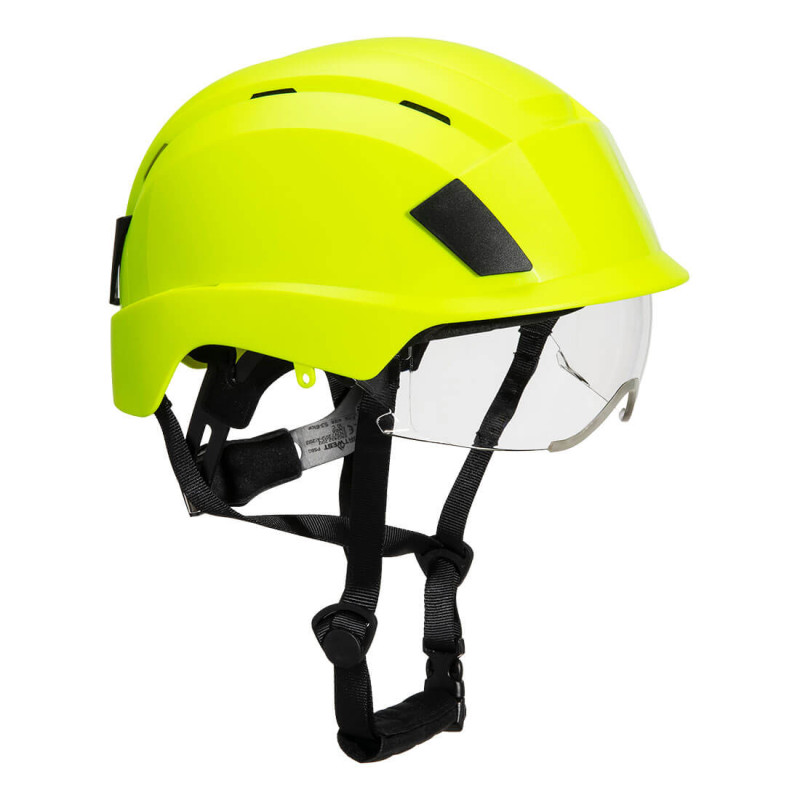 Portwest - Casque de sécurité ventilé à lunette intégrée avec double certification