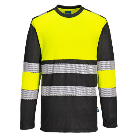 Portwest - Tee-shirt manches longues bicolore PW3 haute visibilité classe 1