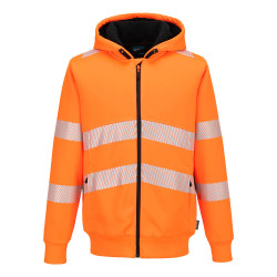Portwest - Sweat-shirt à capuche d'hiver doublure sherpa PW3 haute visibilité classe 3
