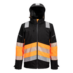 Portwest - Veste de pluie bicolore imperméable Extrême PW3 haute visibilité classe 1