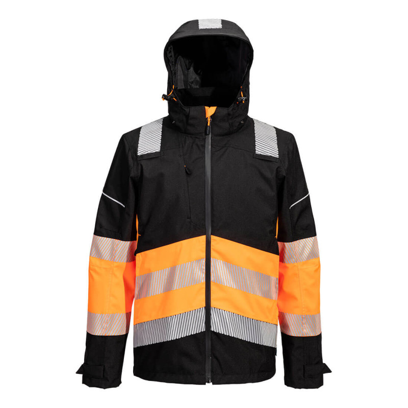 Portwest - Veste de pluie bicolore imperméable Extrême PW3 haute visibilité classe 1