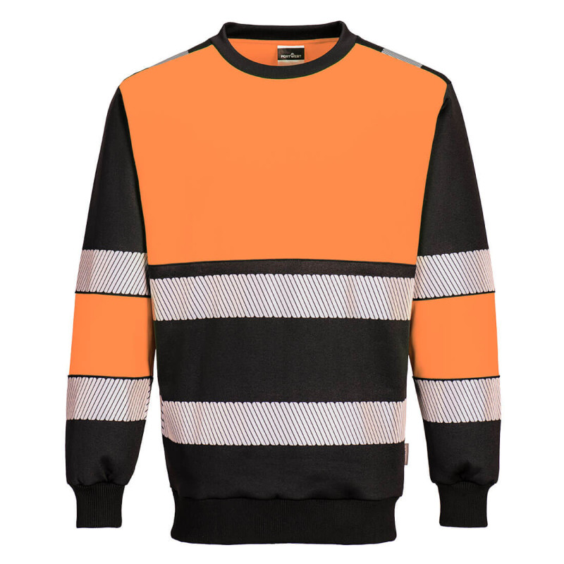 Portwest - Sweat-shirt bicolore PW3 haute visibilité classe 1