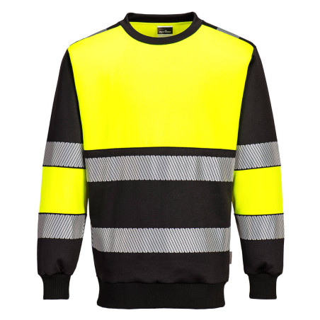 Portwest - Sweat-shirt bicolore PW3 haute visibilité classe 1