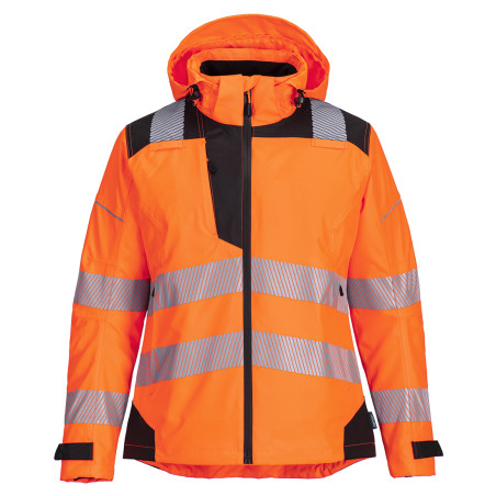 Portwest - Veste de pluie imperméable PW3 pour femmes haute visibilité classe 2