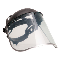 Portwest - Ecran de protection du visage par visière transparente en polycarbonate avec bordure en aluminium